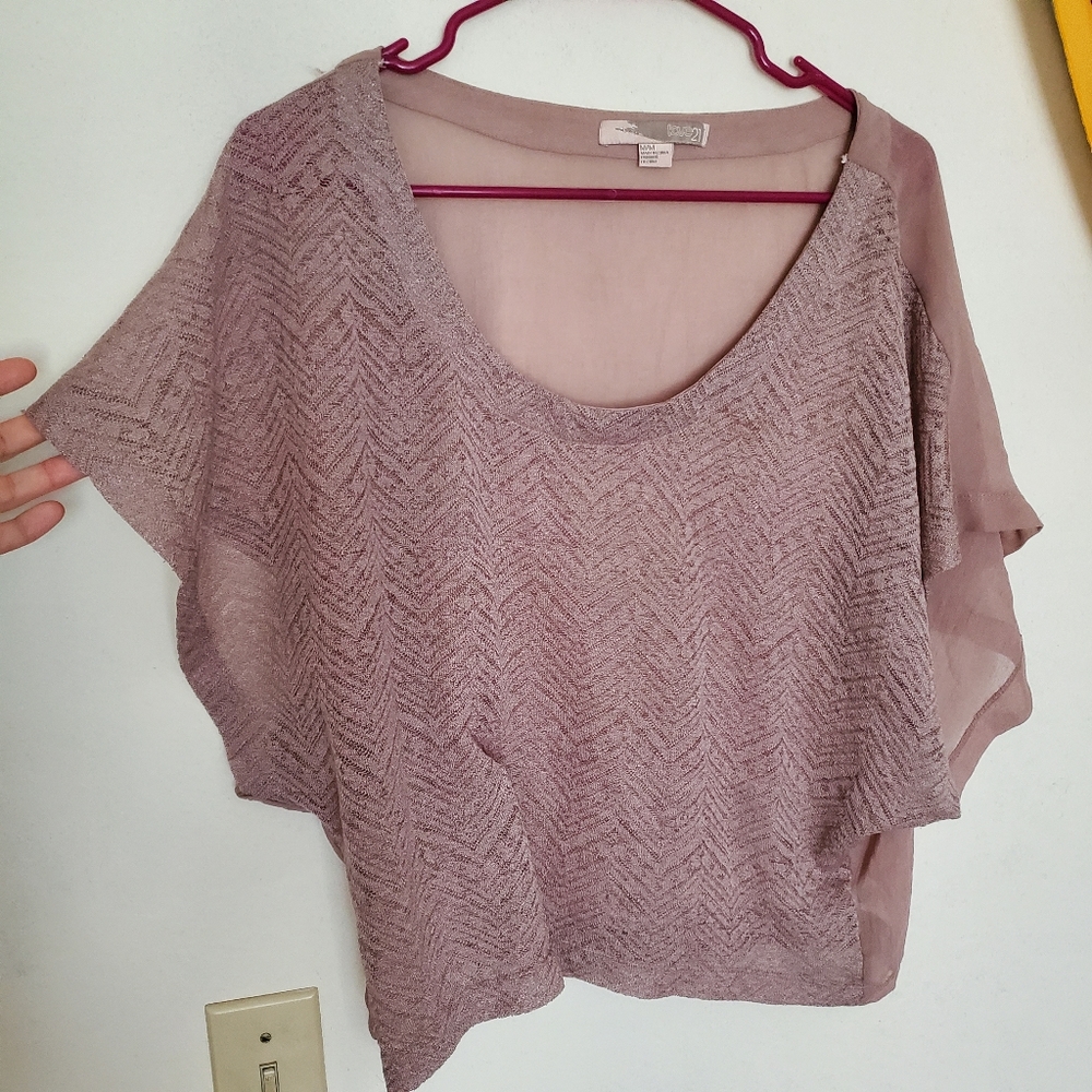 pink/champagne top